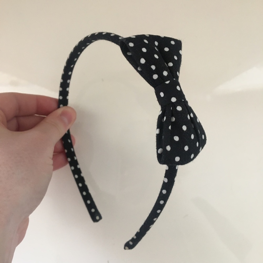 Polka Dot Bow Headband